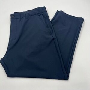 Marc New York Andrew Marc Mens Navy Blue Performance Tech Pants 40x30